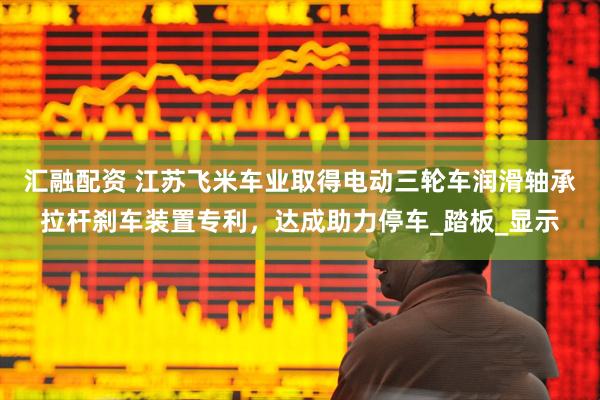 汇融配资 江苏飞米车业取得电动三轮车润滑轴承拉杆刹车装置专利，达成助力停车_踏板_显示