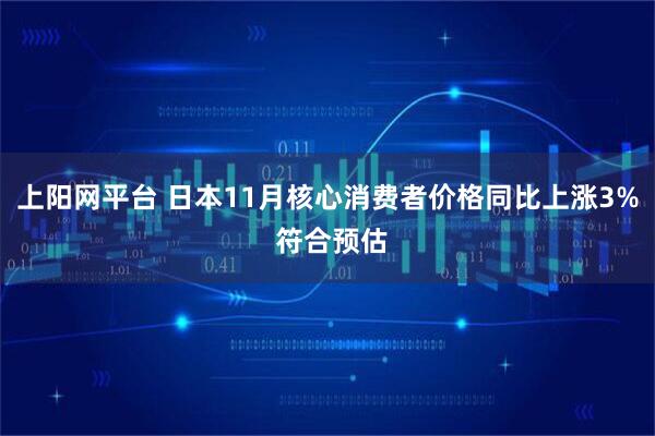 上阳网平台 日本11月核心消费者价格同比上涨3% 符合预估